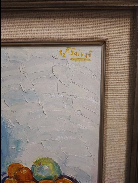 Image 1 of Oil on canvas Still Life with Porcelain Doll - Impressionist School 20th Century - Art and Decoration