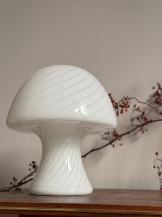 Image 1 of Vintage mushroom table lamp - Murano glass - 1970s