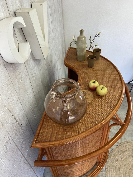 Image 1 of Bar in rattan vintage