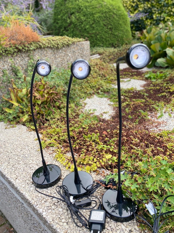 Set of 3 Vintage IKEA Jansjö LED Table / Desk Lamps – Black – Flexible – Table lamps, Plastic (photo 3 of 7)