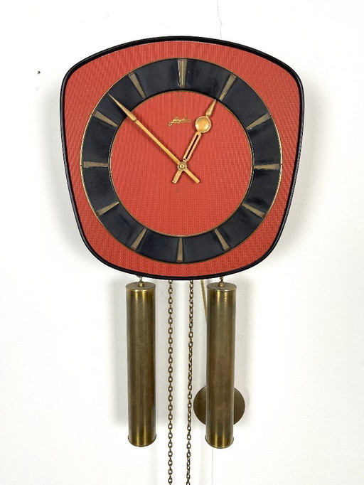 Junghans Wanduhr Pendeluhr Mid Century Vintage