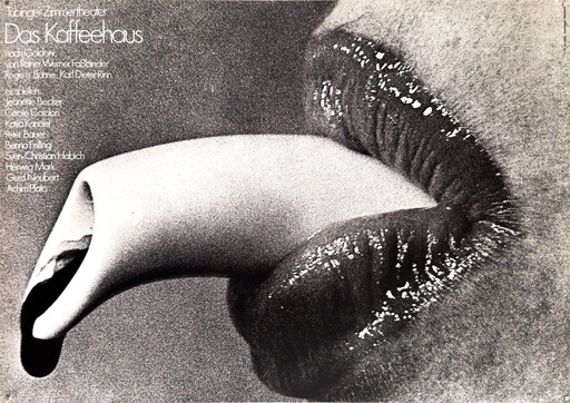 ☕ Das Kaffeehaus – 1970 – Original Poster by Frieder Grindler for Tübinger Zimmertheater | 84 × 59 cm | West Germany