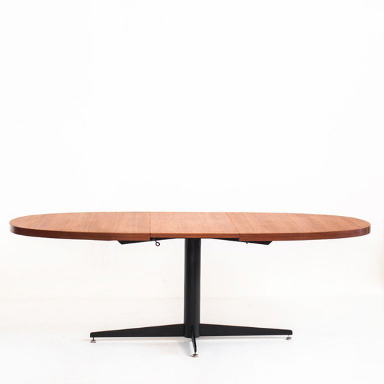 Tavolo da pranzo allungabile vintage. Roche Bobois. Anni '60. – Tavoli da pranzo, Wood, Iron (photo 5 of 12)