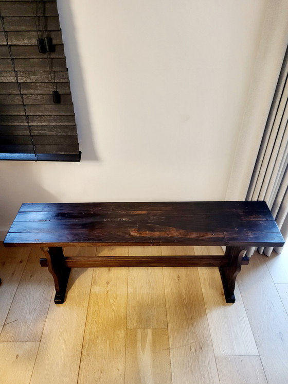 Image 1 of Vintage Wooden Bench, 112 Cm