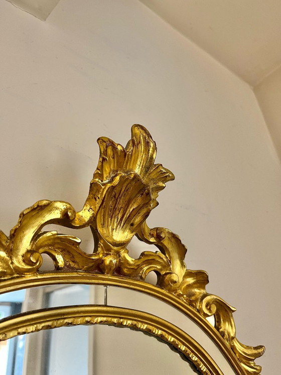 Specchio Vintage DeKnudt con Foglia d'Oro – Glass (photo 6 of 6)