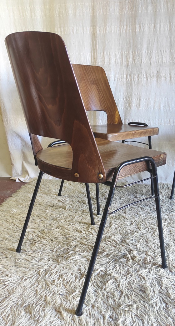 Baumann "Manathan" chairs - 1960s/70s – Dining chairs, Wood (photo 10 of 11)