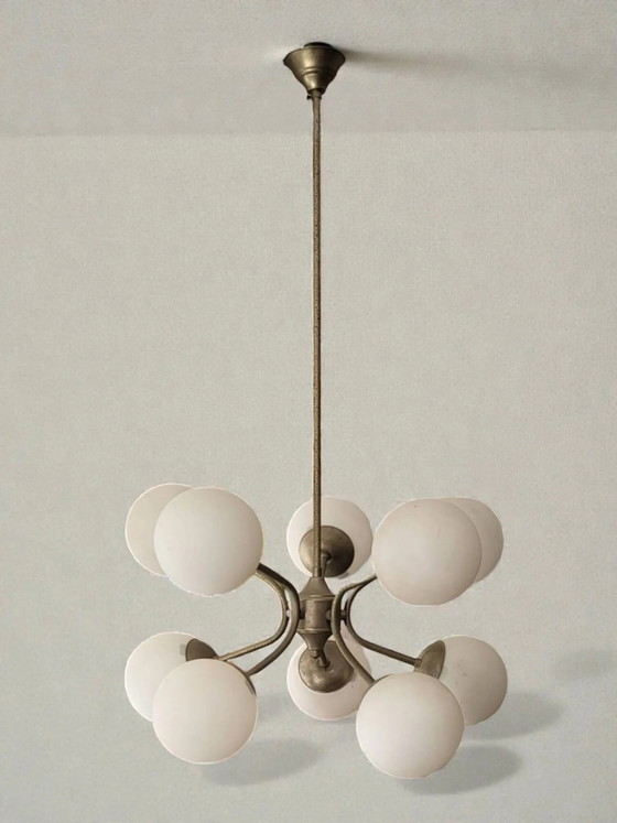 Lampada a sospensione Sputnik anni '50 – Lampade a sospensione, Metal, Art Deco (photo 7 of 8)