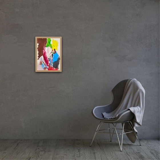 Image 1 of Gouache op natuurpapier. Formaat 30x40cm.