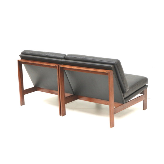 Image 1 of 2x Moduline fauteuils ontworpen door Ole Gjerløv Knudsen & Torben Lind voor Cado, 1960s