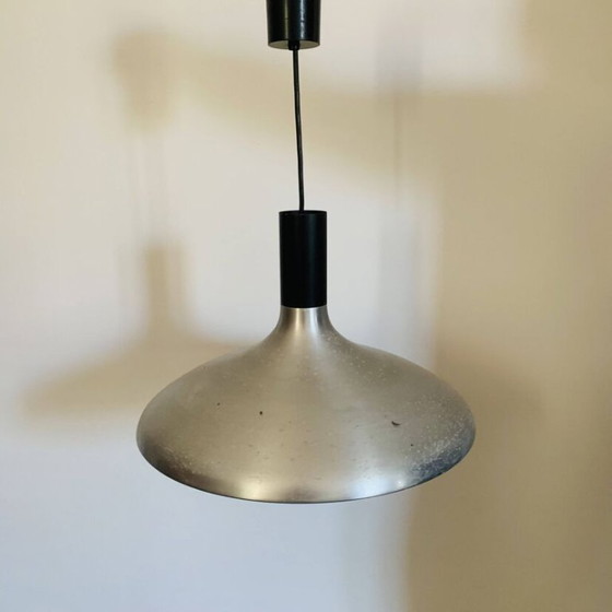 Vintage Aluminum Pendant Light – Space Age Design 1960s-1970s – Pendant lamps, Aluminium (photo 2 of 7)