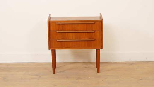 Vintage Kommode | 3 Schubladen | Nachttisch | Teak – ladekasten, Wood