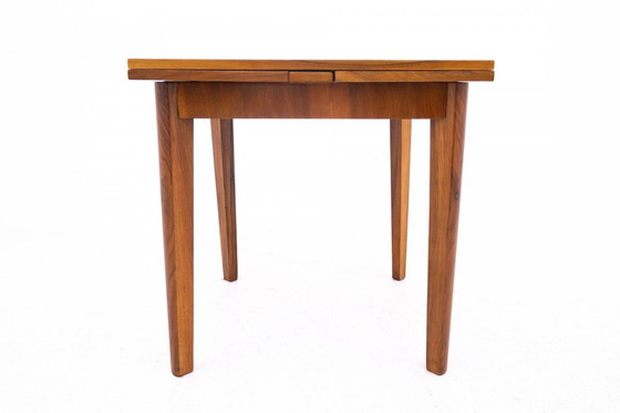 Image 1 of Table carrée Art déco, Pologne, années 1940.