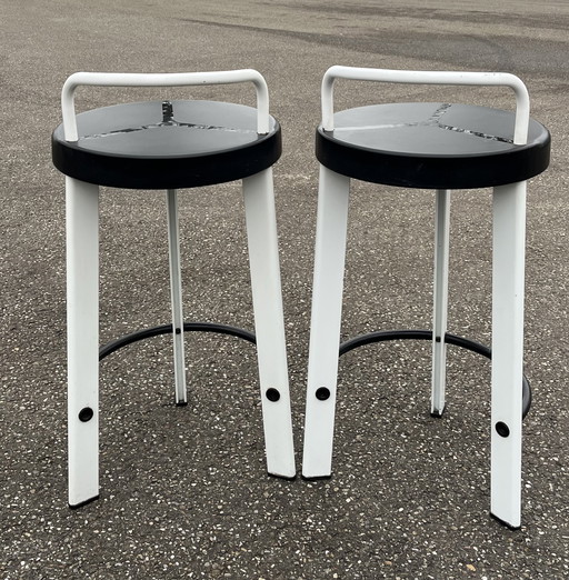 2 postmodern bar stools from Seccose