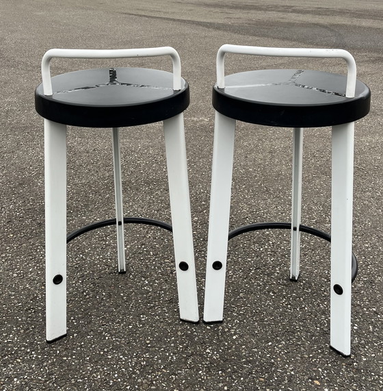 Image 1 of 2 postmodern bar stools from Seccose