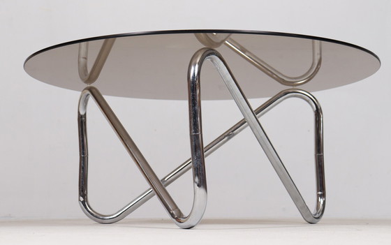 Image 1 of  French tubular steel coffee table, The 1970s