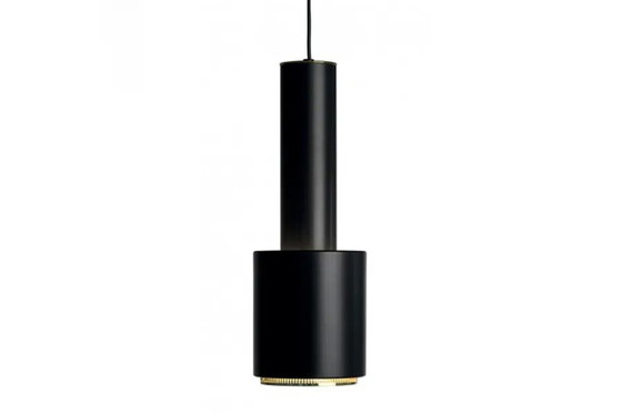 Alvar Aalto A110 Handgranate Pendelleuchte in Schwarz mit Messing – Pendelleuchten, Brass, Scandinavian (photo 4 of 6)