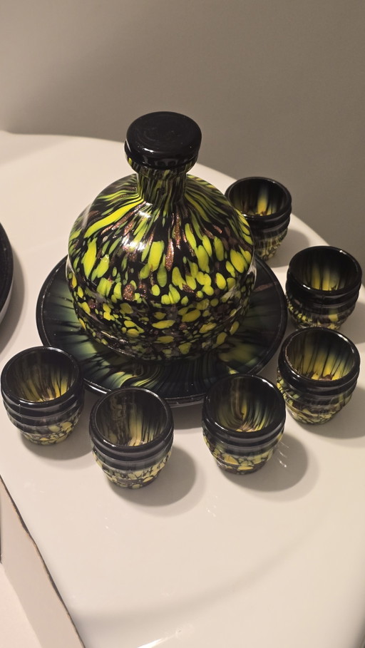 Servicio Art Déco Murano Rosolio – glaskunst, Glass