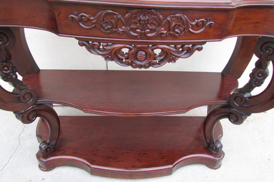 Image 1 of Mahagoni-Konsole im Stil Napoleons III.