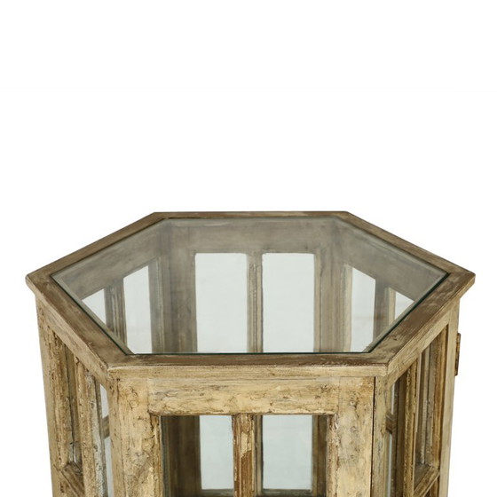 Sechseckige Vitrine CASE – Glas, Metall (photo 3 of 9)