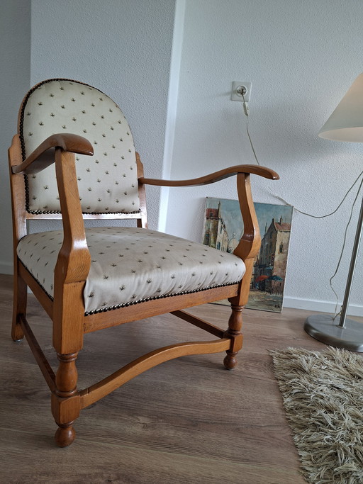 Fauteuil vintage classique – années 1950/60 – style Louis XV
