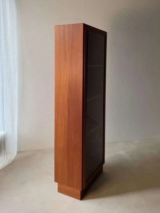 Image 1 of Omann Jun teak display cabinet 1960s Danish design