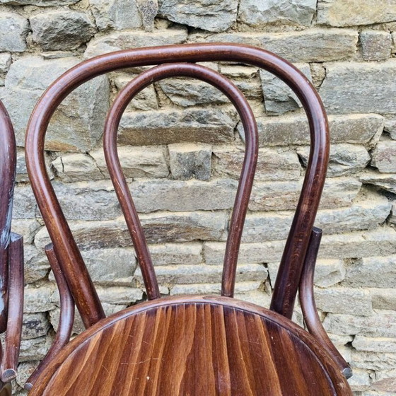 Set of 4 Vintage Bistro High Chairs – Dining chairs, Wood (photo 18 of 33)