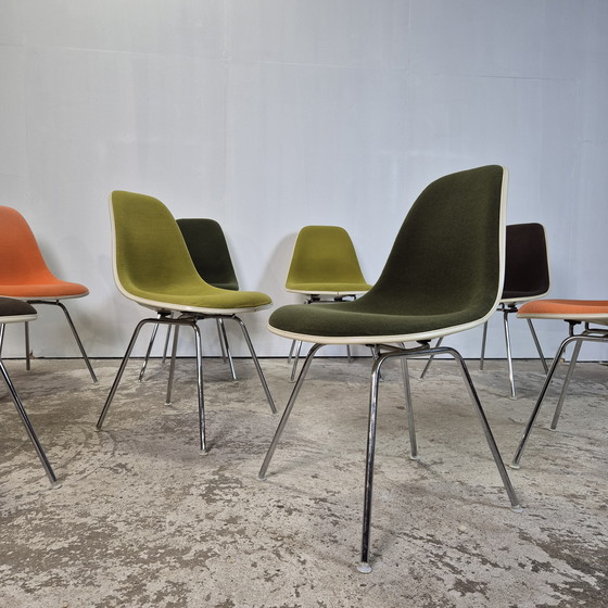 Image 1 of Eames Herman Miller, sedie in fibra di vetro Vitra DSX, vintage
