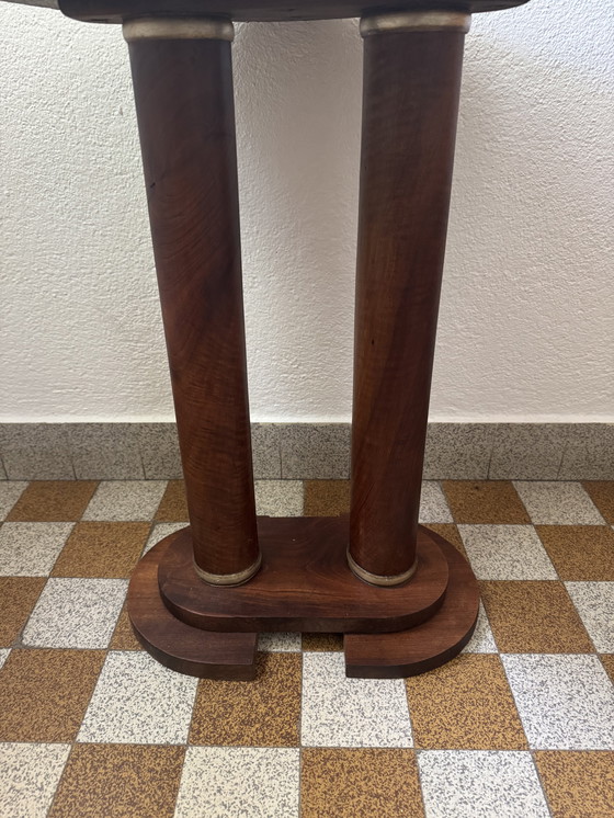 Image 1 of Art Deco houten tafel op voet