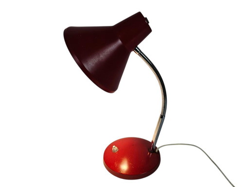 Hala Zeist - desk lamp - red - flexible neck - 60's