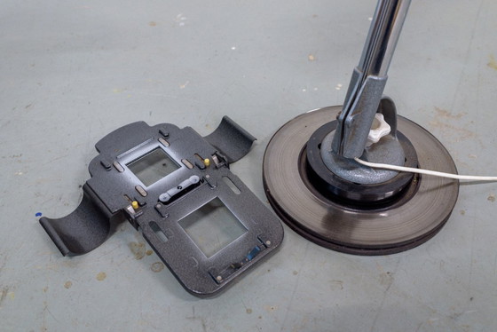 Image 1 of The Meopta Masterpiece – Upcycled Floor Lamp From Vintage Photo Enlarger