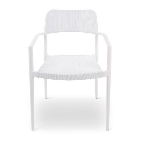 Image 1 of Armstoel aliminium wit - 6 stuks