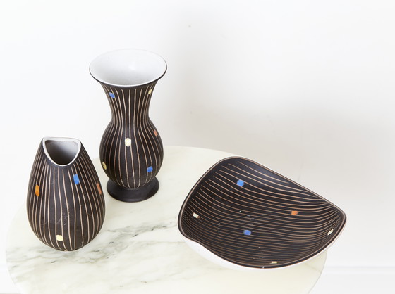 Image 1 of West German mid-century ceramics by Heiner Balzar for Steuler