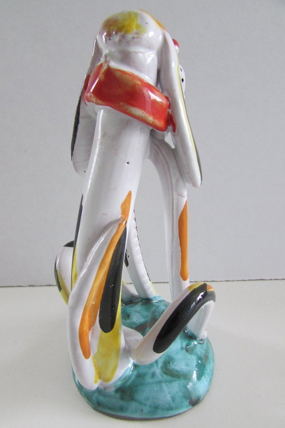 Image 1 of Ciacci, Italië: keramieken beeldje van een hond