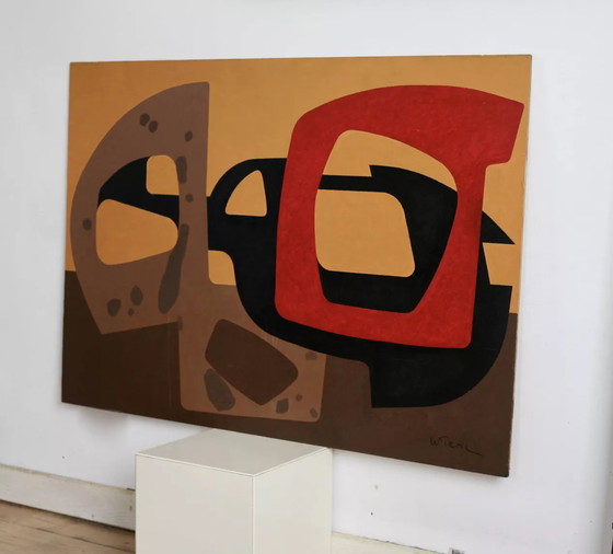 Image 1 of Formes Libres painting, 70s