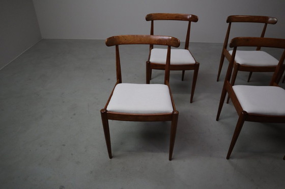 Image 1 of Set of six Alfred Hendrickx Model 500 dining chairs in Rosewood