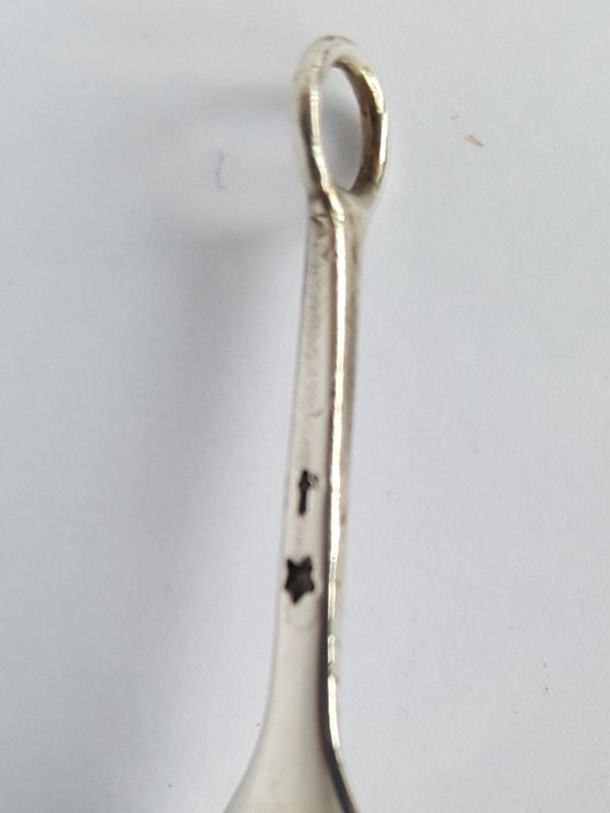 Image 1 of Pendant 1960s silver and red agate