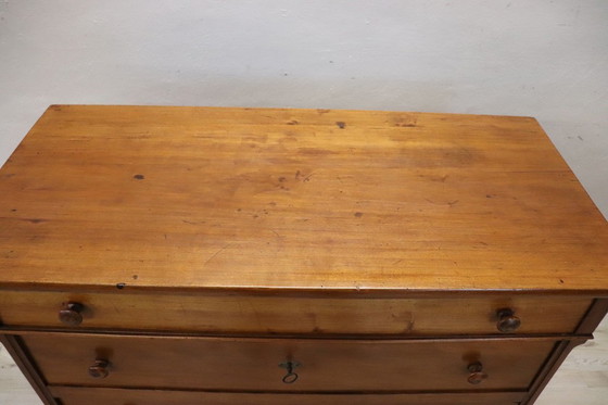 Image 1 of Antique Wooden Chest Of Drawers, Late 19Th Century