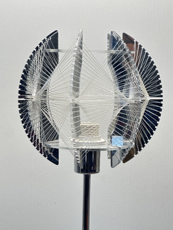 Image 1 of Lampada da tavolo Globo Pollux vintage, swag, cromata, Paul Secon, design Space Age, metà secolo