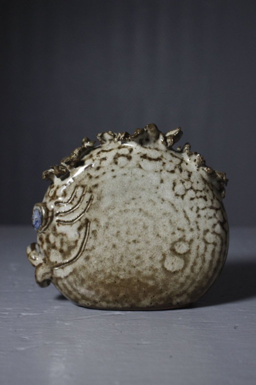 Alexis Kostanda in Vallauris - Zoomorphic Ceramic Flower Vase, 1980s – vazen (photo 2 of 7)