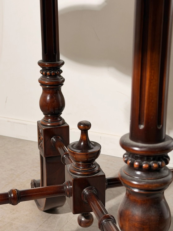 Antieke Mahonie Klaptafel (foto 6 van 6)