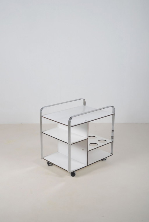 Serviteur italien postmoderne au design épuré, années 1980