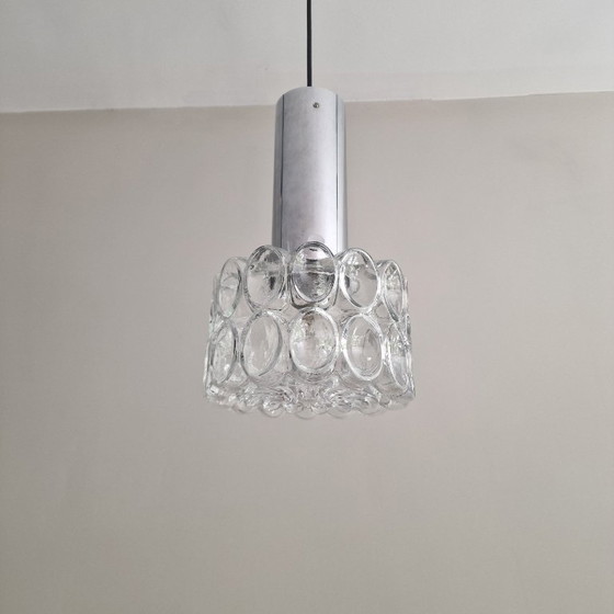 Image 1 of Lampe pendante vintage Glashütte Limburg - Helena Tynell Design - Verre Bulle - 1970 - Ø 22 cm