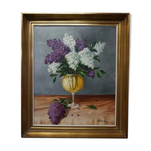 Table H. Delven "Still Life with Licas in a Vase". – schilderijen tekeningen, Canvas