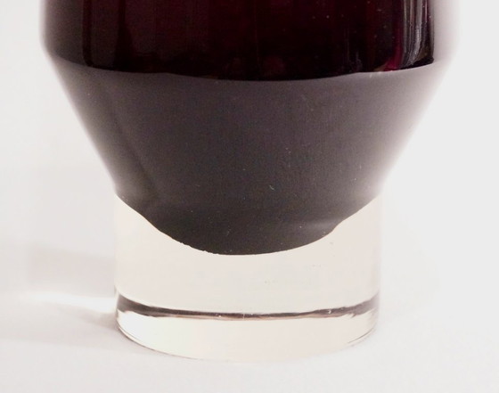 Image 1 of XXL Amethyst Purple Glass Vase - Hand-blown Quality