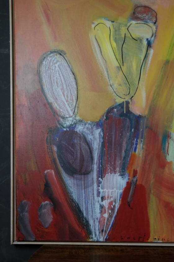 Image 1 of Piet Warffemius, acrilico su lino, 130x140 cm.