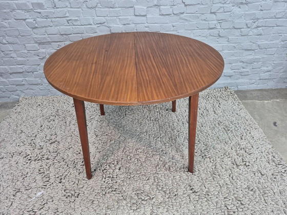 Image 1 of Vintage Design Extendable Dining Table – Veneered Wood, The Netherlands, 1960s