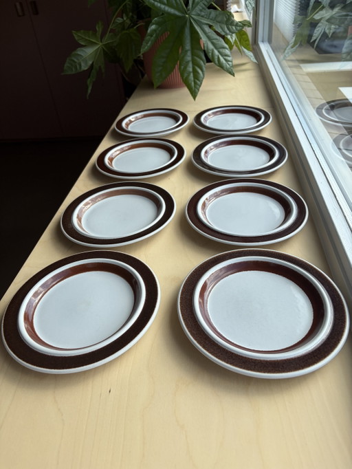 Set of 8 breakfast plates Arabia Rosmarin 20 cm
