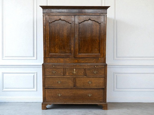 Antique Oak Wood Cabinet / sideboard- 19th Century