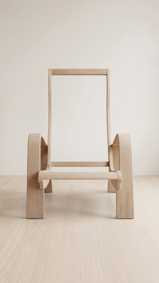 Paar houten fauteuils uit het midden van de 20e eeuw, jaren 1950, Tsjechoslowakije, 68 × 90 × 100 cm – Wood (photo 3 of 9)