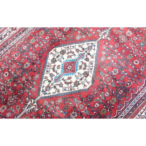 Hand-knotted Persian carpet Hamadan Patina 305x188